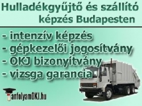 Hulladékgyűjtő és -szállító képzés Budapesten