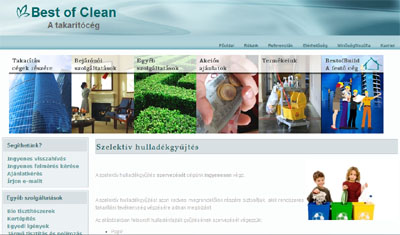 A szelektv hulladkgyjts szervezst a Best of Clean ingyenesen vgzi.